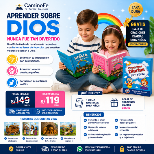 📖 Mi Primera Biblia para Niños | 🎁 Caja de Oraciones GRATIS